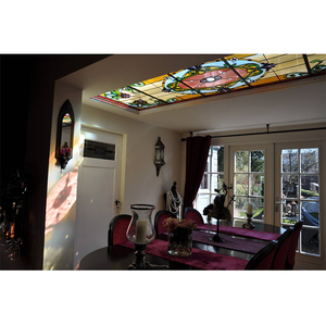 Nội thất kính màu Skylight cho trang trí nội thất handmade khảm chì kính Trần mái cửa sổ tin hàn kính màu Dome - Product Image 4