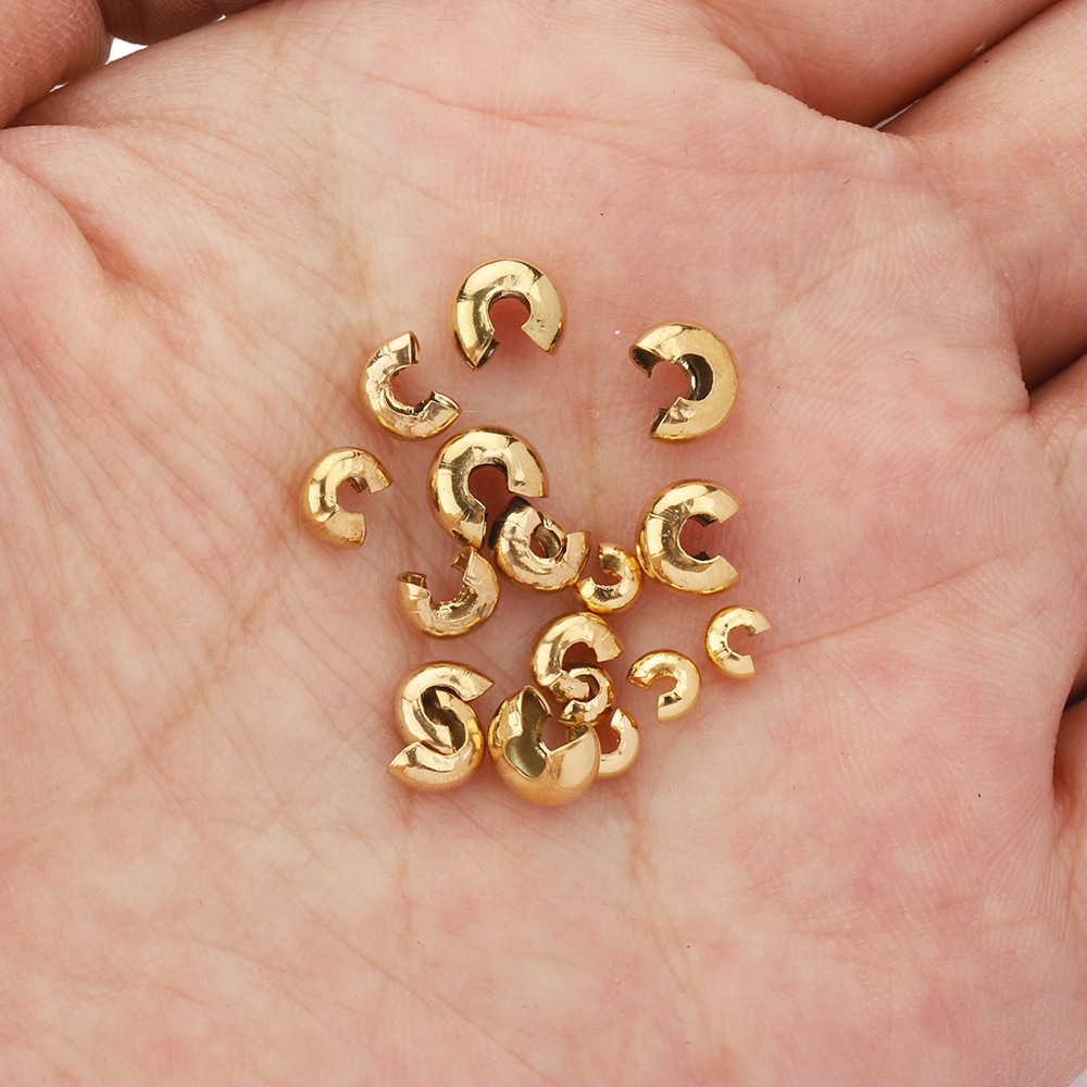 gold plated stainless steel beads