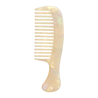 Peigne à dents larges en acétate, peigne de poche portable, peigne à cheveux en acétate de cellulose à imprimé rétro pour la vente en gros