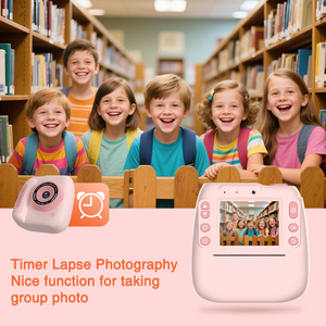 Cámara de impresión instantánea para niños Regalos de cumpleaños de Navidad Edad 3-10 Juguete para niños pequeños con 3 rodillos Papel fotográfico Impresión de cámara instantánea - Product Image 5