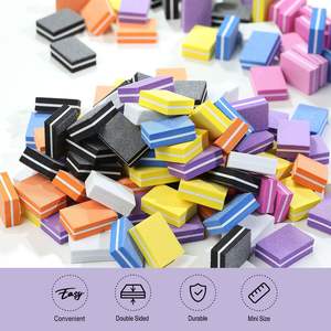 Vente en gros, mini petit <span class=keywords><strong>cube</strong></span> de polissage des ongles, <span class=keywords><strong>lime</strong></span> à ongles double face, bloc de tofu - Product Image 5