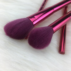 Eco Friendly Custom Made Best Quality Mineral Customizable Supplier Logo Private Label <strong>Red</strong> Hair <strong>Buy</strong> Make up Brushes - Product Image 3