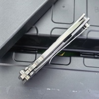 Couteau pliant Medford entièrement en acier, lame D2, manche en acier inoxydable, couteau tactique de poche pour l'extérieur, stock local américain, couteau EDC