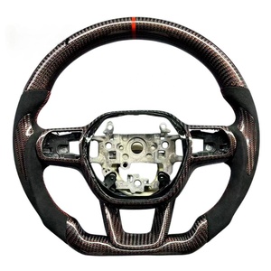 Volante de Fibra de Carbono y Cuero con Pantalla LED y Levas de Cambio para <span class=keywords><strong>Audi</strong></span> A6/A7/A8/A9/<span class=keywords><strong>A10</strong></span>/A11/A12 S6/S7/RS6/RS7 (2017-2024) - Product Image 6