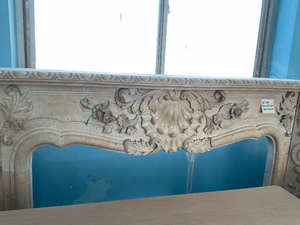 Customized Marble <b>Fireplace</b> Modern Hand Carved Luxury Botticino Classico Marble <b>Fireplace</b> Mantel Marble <b>Fireplace</b> Surround - Product Image 5