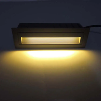 Lumière LED encastrée en aluminium pour escalier 5W, lampe murale extérieure sous escalier, éclairage IP65, angle de faisceau 30°, DC12V/24V AC85-265V