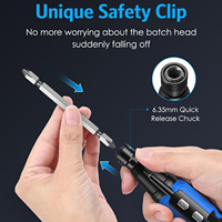 Tournevis électrique sans fil industriel 3,7 V, batterie rechargeable, moteur sans balais, couple maximal de 10 Nm, lampe LED pour la réparation d'ordinateurs portables