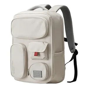 बड़ी क्षमता लैपटॉप बैग आउटडोर लंबी पैदल यात्रा महिलाओं यात्रा बैग अनुकूलित निविड़ अंधकार सफेद Backpacks