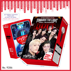 18 cái/bộ Kpop straykids hai lần ateez I-DLE zb1 babymonster may mắn ràng buộc hộp Jimin V thẻ bút cốc Keyring chủ thẻ myestery hộp - Product Image 5