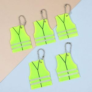 Porte-clés gilet de sécurité réfléchissant et imperméable, équipement de sécurité extérieur haute visibilité pour la nuit, pour sacs à dos, vélos, vestes - Product Image 6