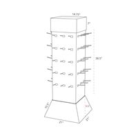 Support de Table rotatif Fsdu, support de crochet en papier ondulé suspendu, présentoir de chaussettes en carton