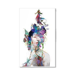 <span class=keywords><strong>Aquarelle</strong></span> abstraite femme toile Art mural peinture affiche maison café décor mural peinture à l'huile sur toile affiches et imprimés Art photo - Product Image 1
