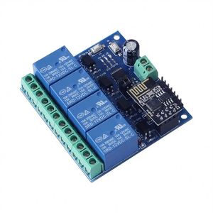 12V ESP8266 ESP-01 4 Channel Wifi Relay Module <b>Remote</b> Control <b>Switch</b> for Smart Home IOT Transmission Phone APP Controller - Product Image 1