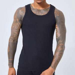 OEM Man Tank Tops Muscle Bodybuilding Stringer Custom Compression <b>Tanktops</b> Running Gym Sports Ribbed Tank Top <b>Men</b> - Product Image 1