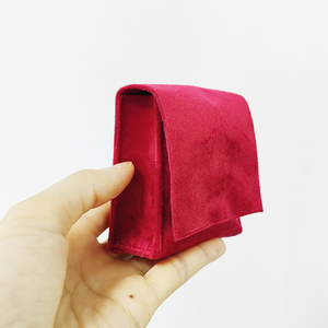 Custom Logo Made Velvet Gift Jewelry Packaging Bags for <b>Watch</b>, Glasses and Jewelry Suede Envelope Pouch for <b>Ring</b> Box - Product Image 2