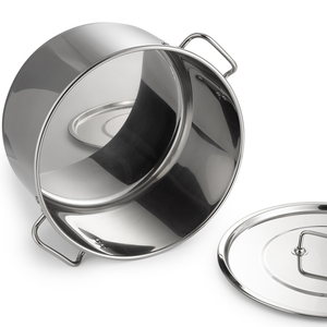 Ensemble de casseroles en acier inoxydable pour la cuisine, <span class=keywords><strong>grande</strong></span> casserole ronde de qualité, <span class=keywords><strong>grande</strong></span> batterie de cuisine, <span class=keywords><strong>marmite</strong></span> avec couvercle, cuisinière de <span class=keywords><strong>grande</strong></span> capacité, ustensiles de cuisine - Product Image 4