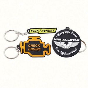 Llavero Promocional de PVC Suave 2D, Llavero de Silicona con Diseño de Balón de Fútbol o Baloncesto, Llavero de Goma Kawaii con Logotipo Personalizado - Product Image 2