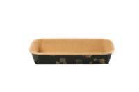 Vente en gros d'usine, boîte carrée en papier kraft brun Momiji 100% recyclé SM7-1101, plateau à sushi, emballage alimentaire compatible micro-ondes