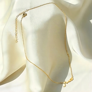 Collana islamica personalizzata in acciaio inossidabile 316l Pvd placcato in oro 18k con collana con nome di Arabo collana di gioielli Collier "Sabr" pazienza - Product Image 3
