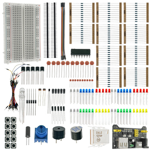 OKY1004-<span class=keywords><strong>2</strong></span> डायय परियोजनाओं को प्रतिरोधी, संधारित्र, नेतृत्व और पोटेंशियोमीटर के साथ शैक्षिक इलेक्ट्रॉनिक शिक्षण किट - Product Image 4