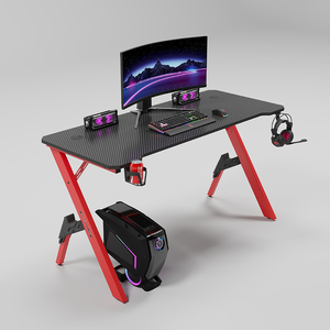 2024 muebles de oficina para el hogar baratos, <span class=keywords><strong>PC</strong></span> de escritorio ergonómico, <span class=keywords><strong>mesa</strong></span> de juegos barata para jugadores, <span class=keywords><strong>mesa</strong></span> de juegos Rgb con luz Led - Product Image 4