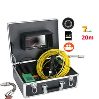 7 Inch Dvr 17Mm Pijp Inspectie Video Camera 20M IP68 Waterdichte Drainagepijp Riool Inspectie Camera System Endoscoop loodgieters