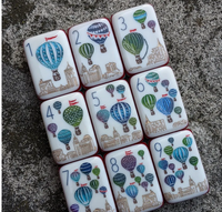 Ensemble de Mahjong Américain Personnalisé Luxueux et Élégant en Acrylique pour Adultes, Idéal pour les Cadeaux et la Collection