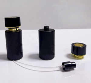 50ml Luxury Custom Refillable Glass <b>Perfume</b> <b>Bottle</b> Cylindrical & Colorful with round Lids & Pump Sprayer Free <b>Sample</b> - Product Image 6