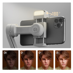 Envío aéreo JHD ZHIYUN SMOOTH <span class=keywords><strong>Q3</strong></span> Smartphones Gimbal 3-Axis Flexible Phone Handheld Stabilizer con luz de relleno para iPhone Xiaomi - Product Image 6
