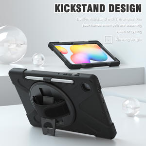 Étui pour tablette robuste Armure robuste pour Samsung <span class=keywords><strong>Galaxy</strong></span> <span class=keywords><strong>Tab</strong></span> <span class=keywords><strong>S6</strong></span> <span class=keywords><strong>Lite</strong></span> 10.4 P613/P619/ P620 avec porte-stylo Dragonne - Product Image 2