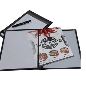 ปกเมนูแบบคู่ 2 หน้า 4 ด้าน วัสดุ PU+PVC โปร่งใส ใช้ได้กับกระดาษขนาด 8.5x11 นิ้ว เหมาะสำหรับร้านกาแฟ ร้านอาหาร เมนูอาหารเย็น ยี่ห้อ Yimi - Product Image 3