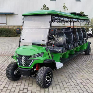 Voiture de golf électrique à 10 places à énergie solaire, 4 roues motrices tout-terrain avec batterie 72V et autonomie de 90 km pour hôtel-resort - Product Image 1