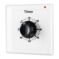 Saklar Timer Mekanik Daya Tinggi AC 220V 15A 60 Menit Saklar Pengatur Waktu Pompa Air Otomatis Mati Daya