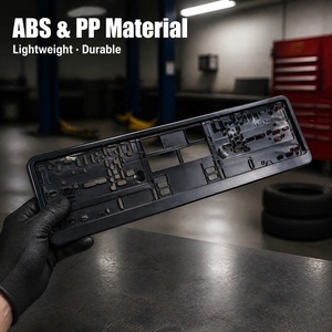 Cadre de <span class=keywords><strong>plaque</strong></span> d'<span class=keywords><strong>immatriculation</strong></span> en plastique européen personnalisé, support de <span class=keywords><strong>plaque</strong></span> d'<span class=keywords><strong>immatriculation</strong></span> ABS pour voiture européenne, logo OEM - Product Image 5