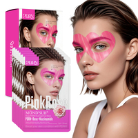 Masque Contour des Yeux Hydratant au PDRN et Caféine, Patchs Hydrogel Éclaircissants au Niacinamide pour Peaux Sèches, Cernes et Poches