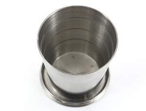 Taza de expansión de acero inoxidable 304, taza plegable para inodoro de viaje al aire libre, taza de compresión portátil - Product Image 6