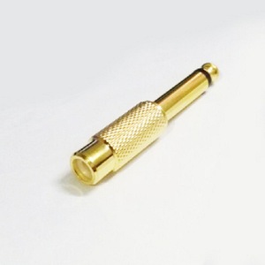 Conector de teléfono de 6,5 mm a adaptador de audio para guitarra, amplificador, mezclador, convertidor de conector jack de 2 pines, colgante libre en línea - Product Image 2