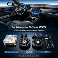 Haut-parleurs rotatifs 3D avec lumières d'ambiance pour Mercedes Benz Classe S W222 avec système audio complet Burmester 17-20
