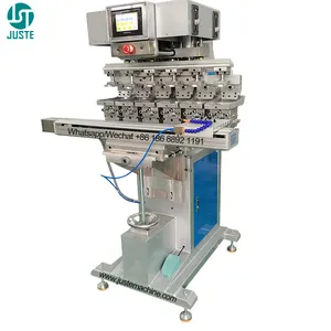Machine de tampographie 6 couleurs Pcb Control Pad Printer pour Fuji Film Positive Cliche plastique métallique plaque d'acier 100*100 mélamine