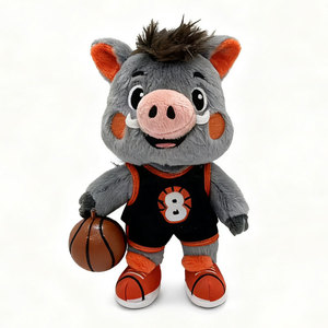 Voi sang trọng Thú nhồi bông đồ chơi 3D hình dạng lập thể tùy chỉnh búp bê sang trọng cho hiển thị linh vật của công ty - Product Image 4