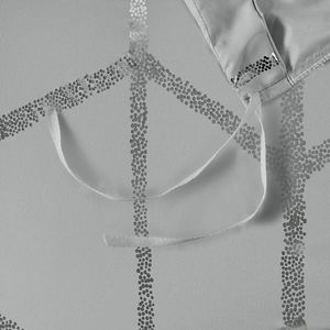 Parure de lit géométrique à motif métallique 3 pièces, taille King/Twin, en polyester tissé, pour chambre moderne - Product Image 5