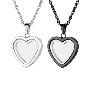 Wholesale Heart Pendant Necklace Cremation Urn Necklace Jewelry For Ashes Pet Human