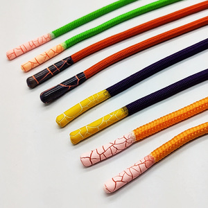 사용자 정의 라운드 졸라매는 끈 실리콘 플라스틱 팁 끝 까마귀 끈 당기기 코드 - Product Image 2