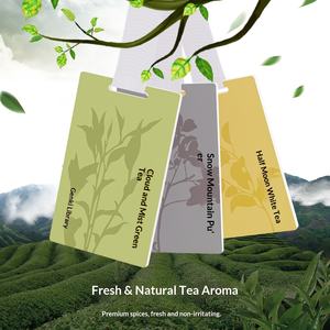 Aromatizante para Auto con Fragancia de Té Oriental, Natural, de Larga Duración, Tarjeta Perfumada Colgante, Zhejiang HF1120 - Product Image 1