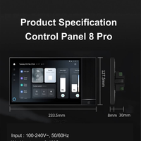 Panel Inteligente TPA08-M3A 8 Pro Android 11 de Voltaje Amplio, Caja Oculta, Compatible con Todos los Dispositivos Inteligentes Tuya