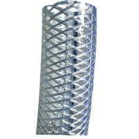 Tuyau d'eau flexible en PVC tressé haute pression, résistant aux UV et aux produits chimiques, transparent, robuste, 3/4" ID x 120" de longueur, certifié CE pour