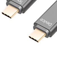 Kabel Serat Optik USB Type-C ke Type-C 3.2 Fitur Lengkap 10M 4K60Hz Pengisian Daya PD Data Video Audio untuk Laptop Monitor Ponsel
