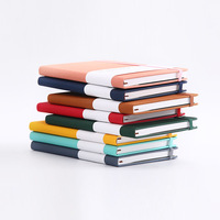 Carnet A5 personnalisable en cuir PU, couverture rigide, échantillon gratuit en stock, avec sangle élastique, pour étudiants et professionnels