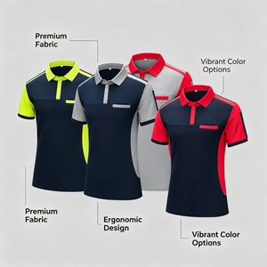 Venta al por Mayor de Camisetas Polo de Trabajo con Logotipo Personalizado, Camiseta de Manga Corta, Ropa de Trabajo de Verano, Uniforme de Trabajo para Empresas y Equipos - Product Image 3