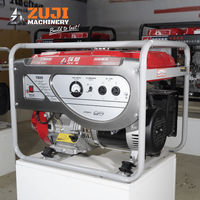 Groupe électrogène à essence ZUJI 7800, certifié ISO9001, vente en gros d'usine, 3,4-10 kW, 230 V, garantie 1 an, haute productivité, usage domestique
